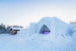 Snow Sauna from outside Arctic SnowHotel & Glass Igloo