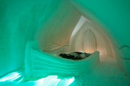 Suite at the Arctic Snowhotel in Rovnaiemi