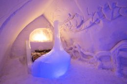 Suite at the Arctic Snowhotel in Rovaniemi in Finland