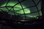 Family Glass Igloos at Arctic SnowHotel Lehtojarvi Rovaniemi 360 degrees view of the Northern Sky