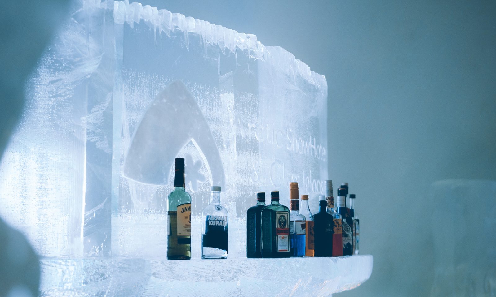 Bottles in the Ice Bar