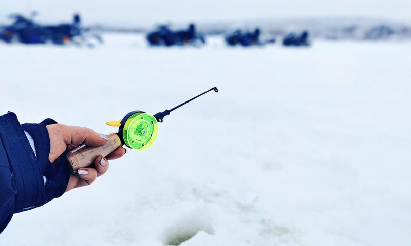 Ice fishing in Rovaniemi