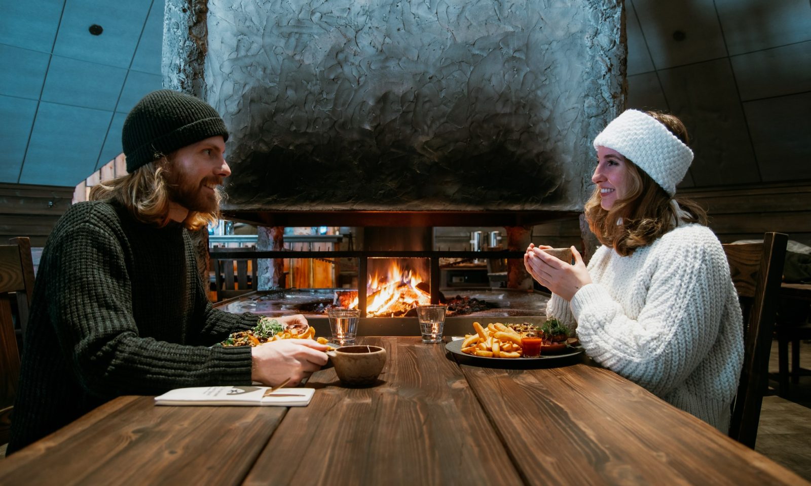 Two people dining in the Kota restaurant