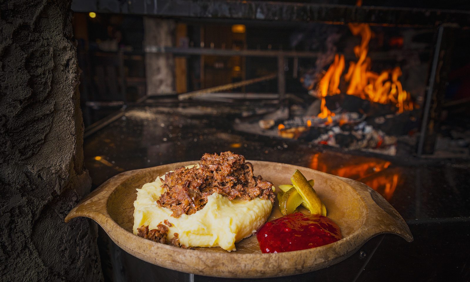 Sauteed reindeer in the Kota Restaurant