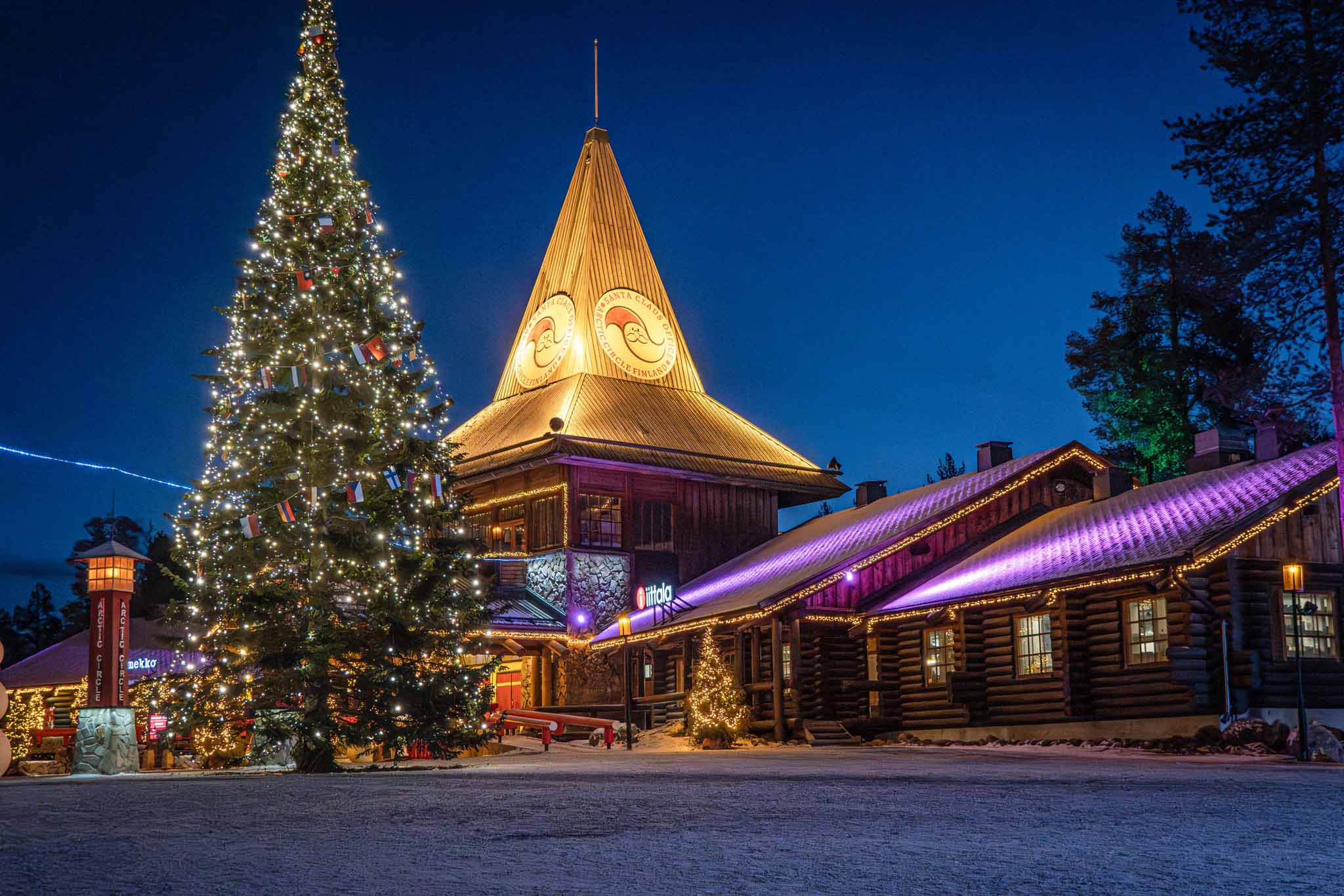 Santa Claus Village in winter
