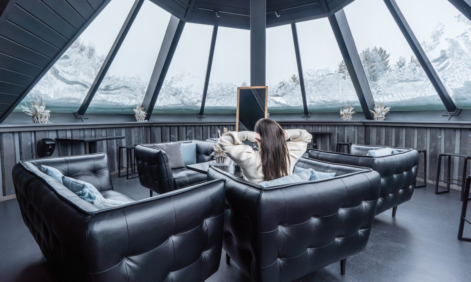 A bride getting ready in the Sky bar