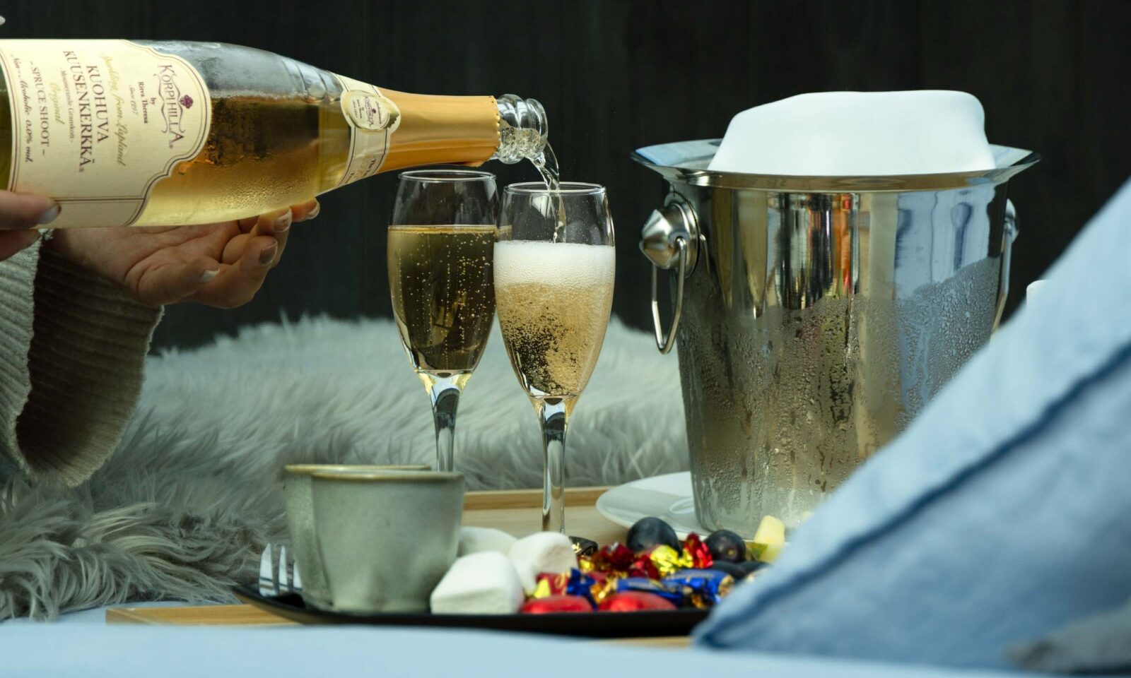 Arctic romance package in a glass igloo